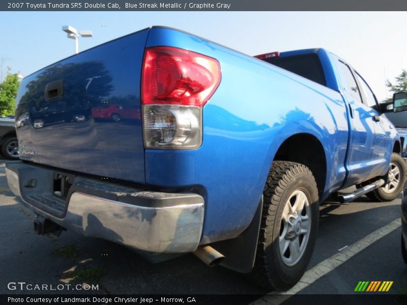 Blue Streak Metallic / Graphite Gray 2007 Toyota Tundra SR5 Double Cab