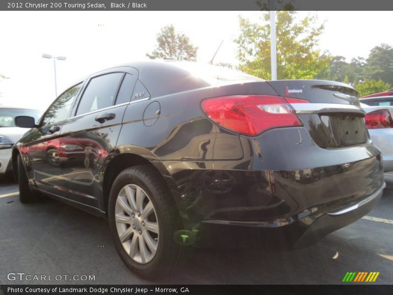 Black / Black 2012 Chrysler 200 Touring Sedan