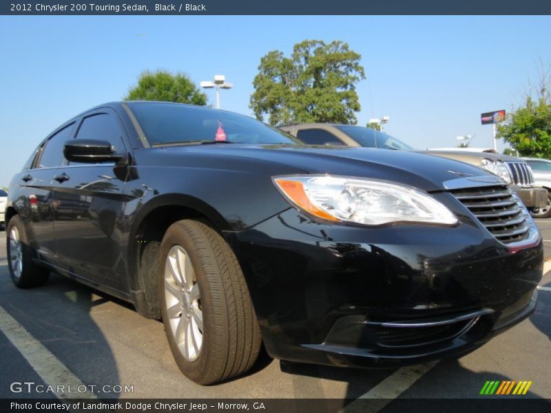 Black / Black 2012 Chrysler 200 Touring Sedan