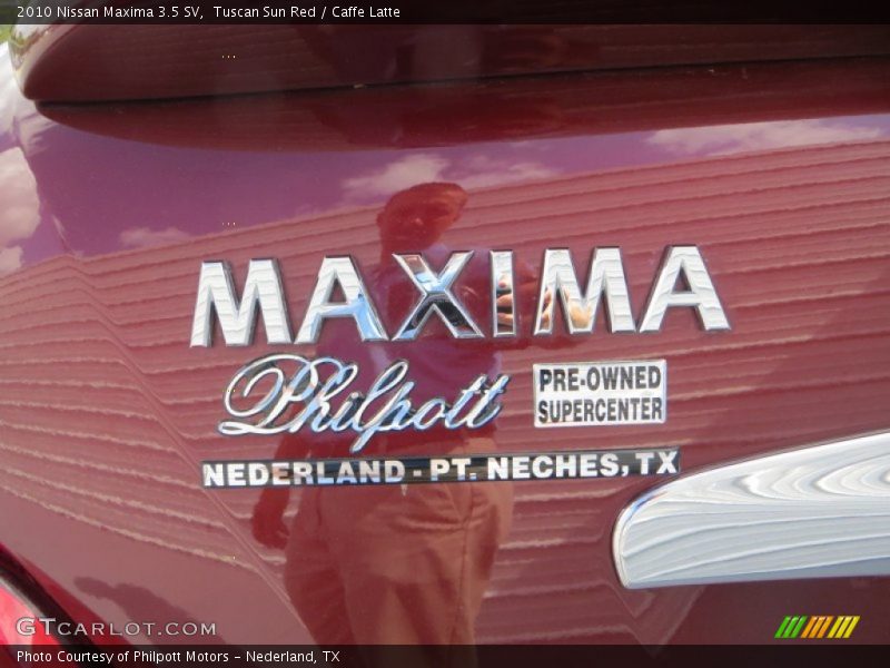 Tuscan Sun Red / Caffe Latte 2010 Nissan Maxima 3.5 SV