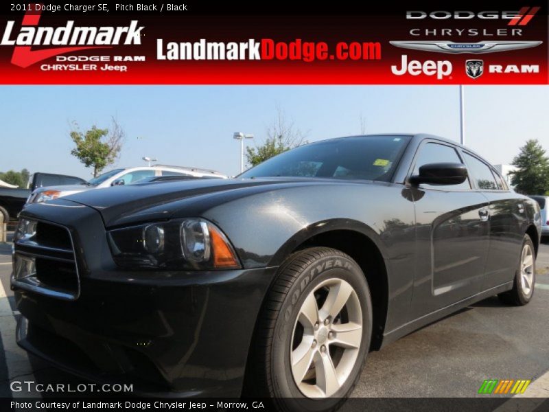 Pitch Black / Black 2011 Dodge Charger SE