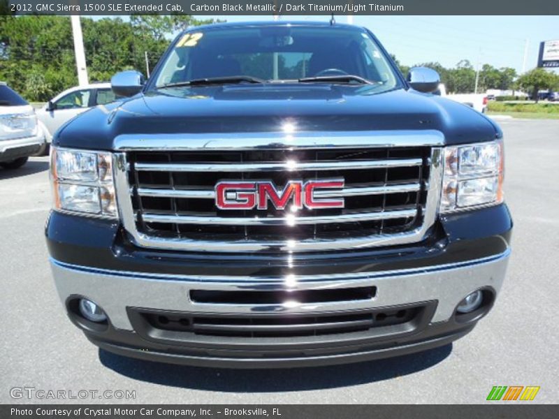 Carbon Black Metallic / Dark Titanium/Light Titanium 2012 GMC Sierra 1500 SLE Extended Cab