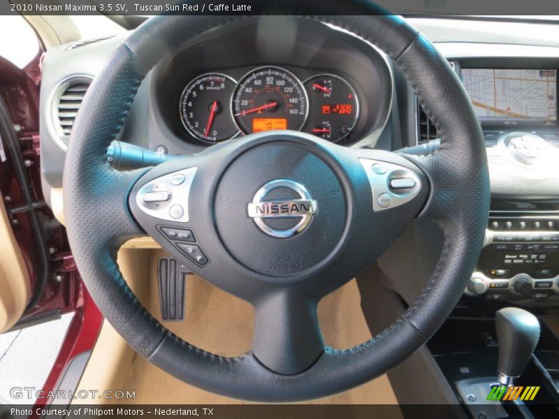 Tuscan Sun Red / Caffe Latte 2010 Nissan Maxima 3.5 SV