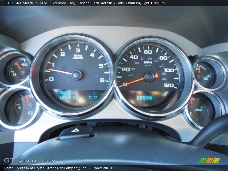 Carbon Black Metallic / Dark Titanium/Light Titanium 2012 GMC Sierra 1500 SLE Extended Cab