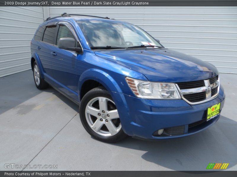 Deep Water Blue Pearl / Dark Slate Gray/Light Graystone 2009 Dodge Journey SXT