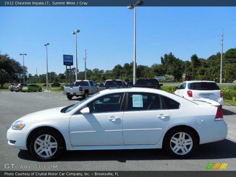 Summit White / Gray 2012 Chevrolet Impala LT