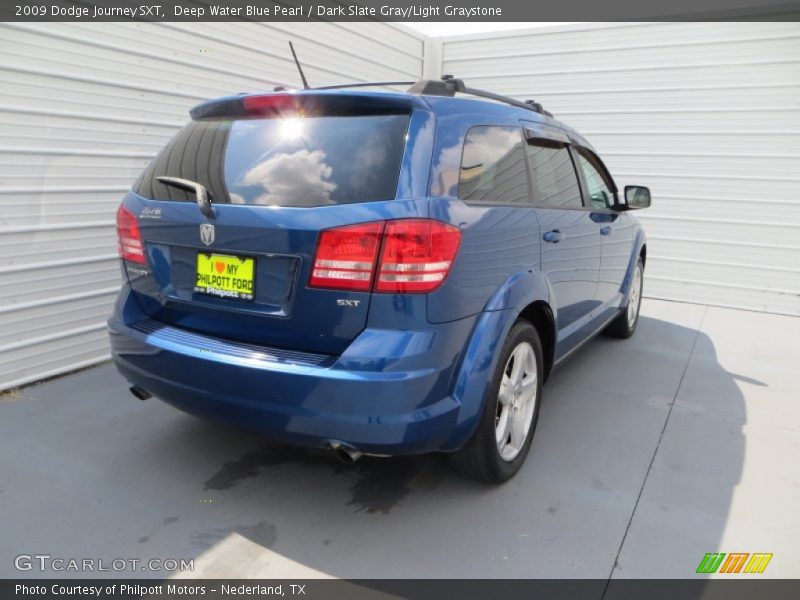 Deep Water Blue Pearl / Dark Slate Gray/Light Graystone 2009 Dodge Journey SXT