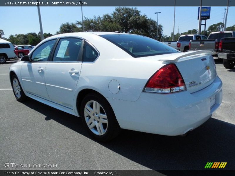 Summit White / Gray 2012 Chevrolet Impala LT