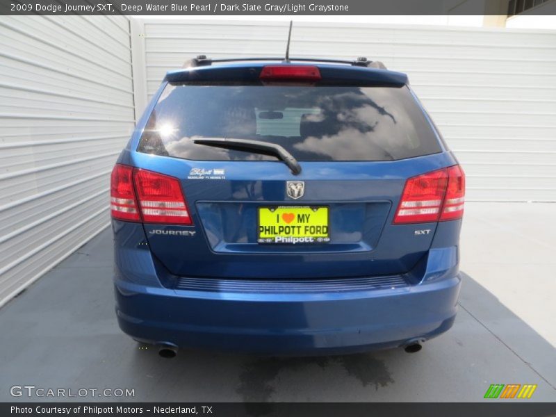 Deep Water Blue Pearl / Dark Slate Gray/Light Graystone 2009 Dodge Journey SXT