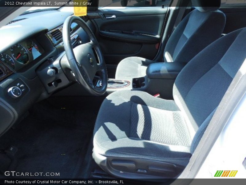 Summit White / Gray 2012 Chevrolet Impala LT
