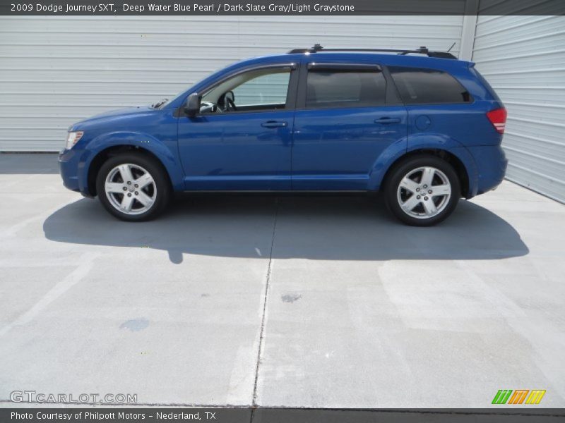 Deep Water Blue Pearl / Dark Slate Gray/Light Graystone 2009 Dodge Journey SXT