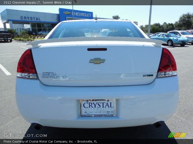 Summit White / Gray 2012 Chevrolet Impala LT