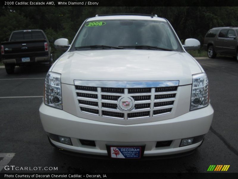 White Diamond / Ebony 2008 Cadillac Escalade AWD