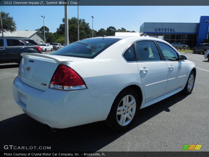 Summit White / Gray 2012 Chevrolet Impala LT