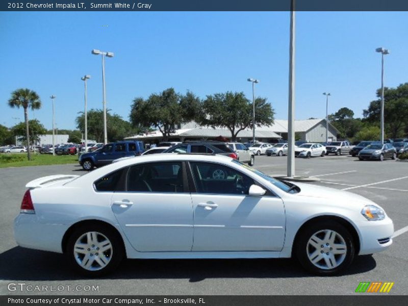 Summit White / Gray 2012 Chevrolet Impala LT