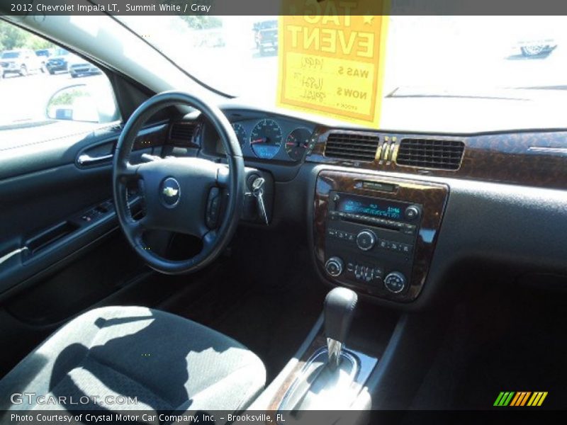 Summit White / Gray 2012 Chevrolet Impala LT