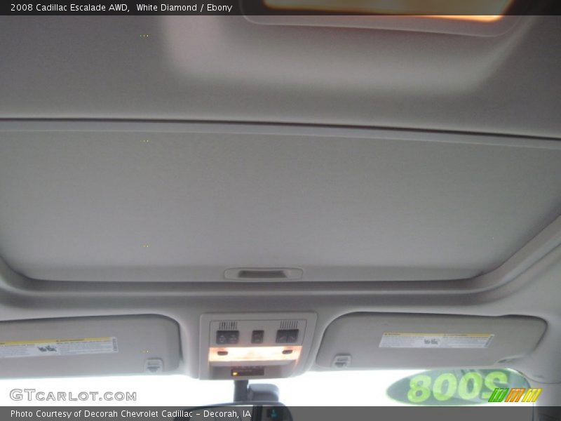 White Diamond / Ebony 2008 Cadillac Escalade AWD