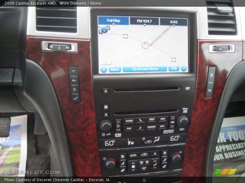 White Diamond / Ebony 2008 Cadillac Escalade AWD