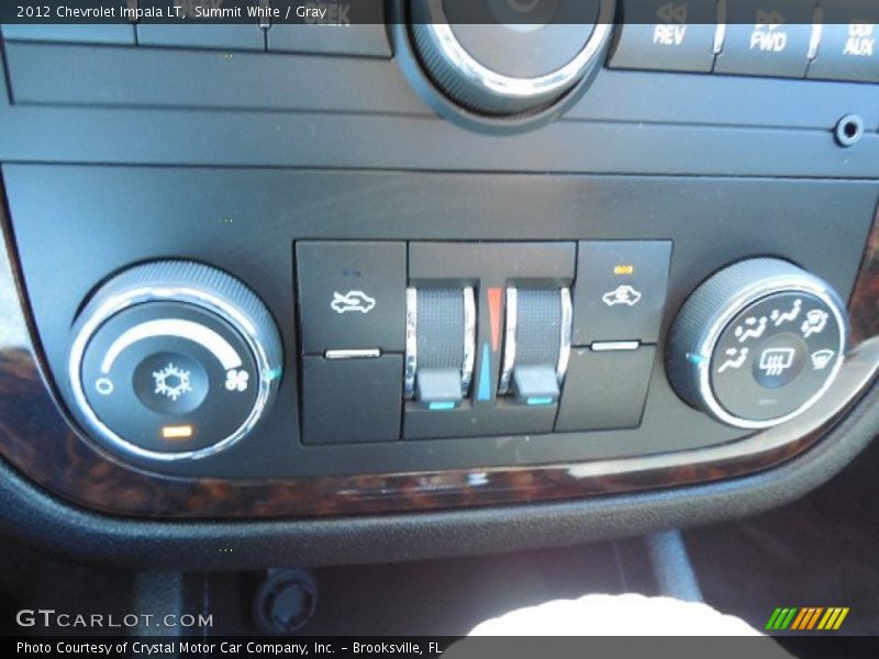 Summit White / Gray 2012 Chevrolet Impala LT