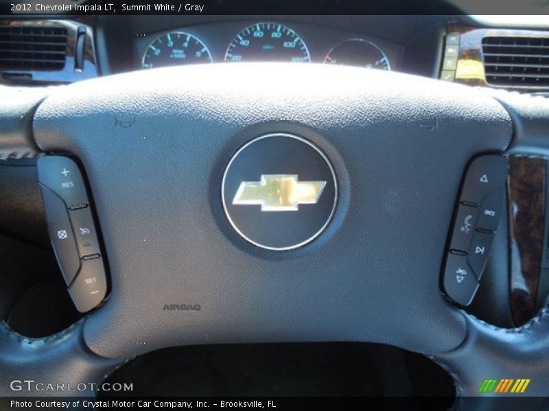 Summit White / Gray 2012 Chevrolet Impala LT
