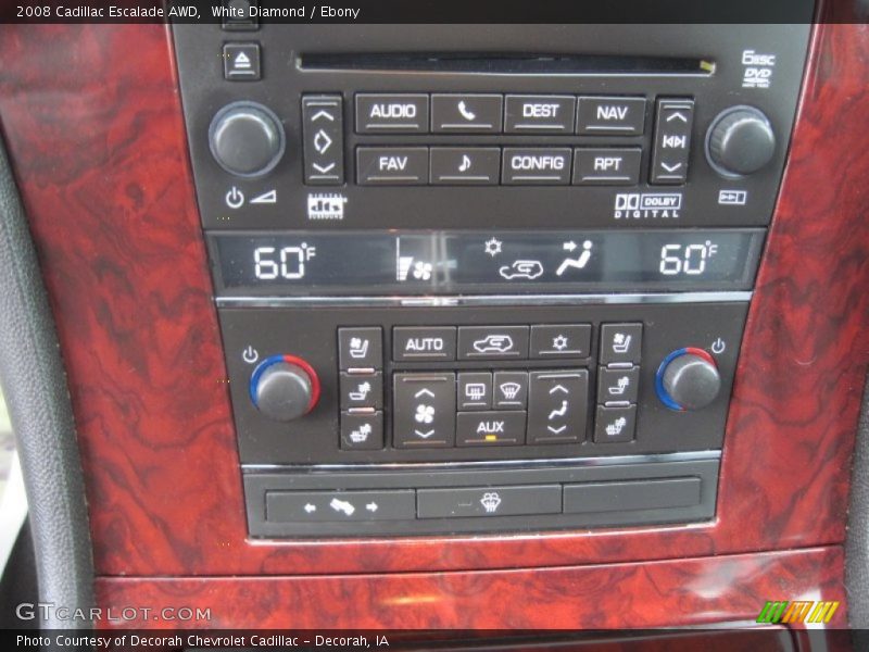 White Diamond / Ebony 2008 Cadillac Escalade AWD