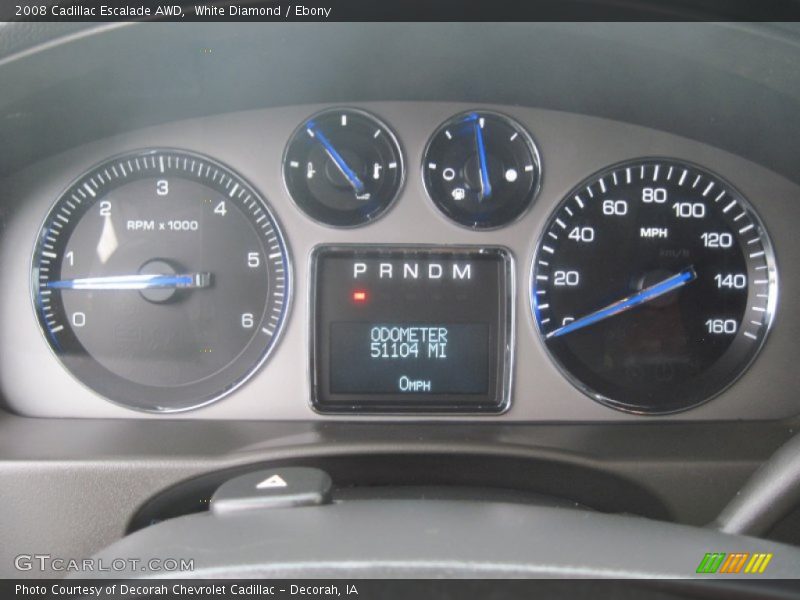 White Diamond / Ebony 2008 Cadillac Escalade AWD