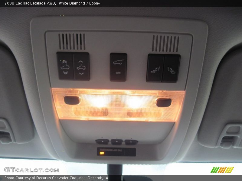 White Diamond / Ebony 2008 Cadillac Escalade AWD