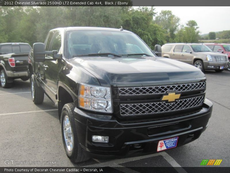 Black / Ebony 2012 Chevrolet Silverado 2500HD LTZ Extended Cab 4x4