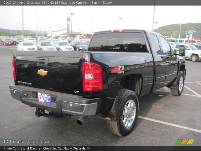 Black / Ebony 2012 Chevrolet Silverado 2500HD LTZ Extended Cab 4x4
