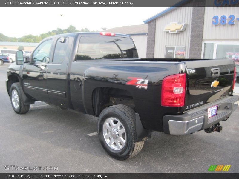 Black / Ebony 2012 Chevrolet Silverado 2500HD LTZ Extended Cab 4x4