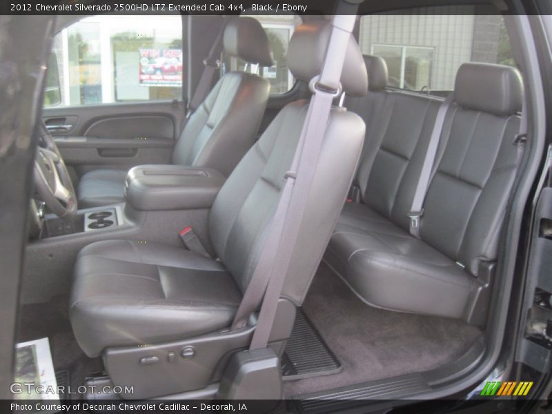  2012 Silverado 2500HD LTZ Extended Cab 4x4 Ebony Interior
