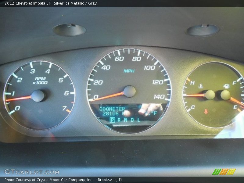 Silver Ice Metallic / Gray 2012 Chevrolet Impala LT