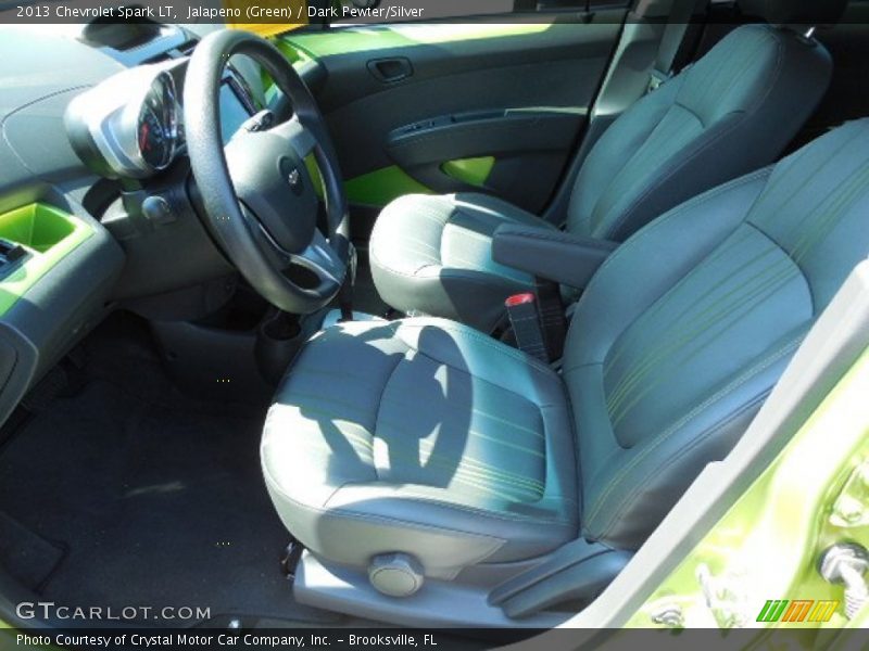 Jalapeno (Green) / Dark Pewter/Silver 2013 Chevrolet Spark LT