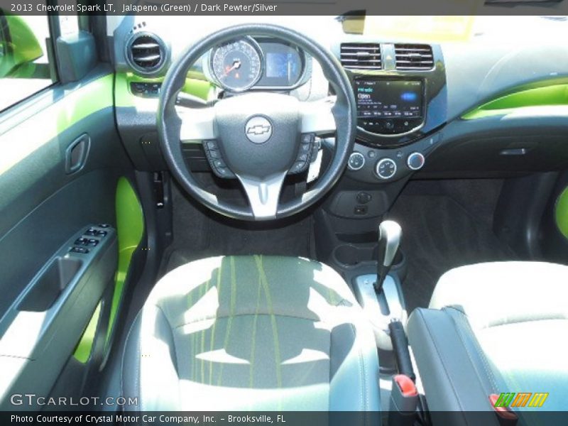 Jalapeno (Green) / Dark Pewter/Silver 2013 Chevrolet Spark LT