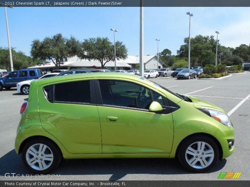 Jalapeno (Green) / Dark Pewter/Silver 2013 Chevrolet Spark LT