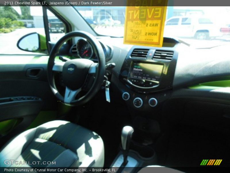 Jalapeno (Green) / Dark Pewter/Silver 2013 Chevrolet Spark LT
