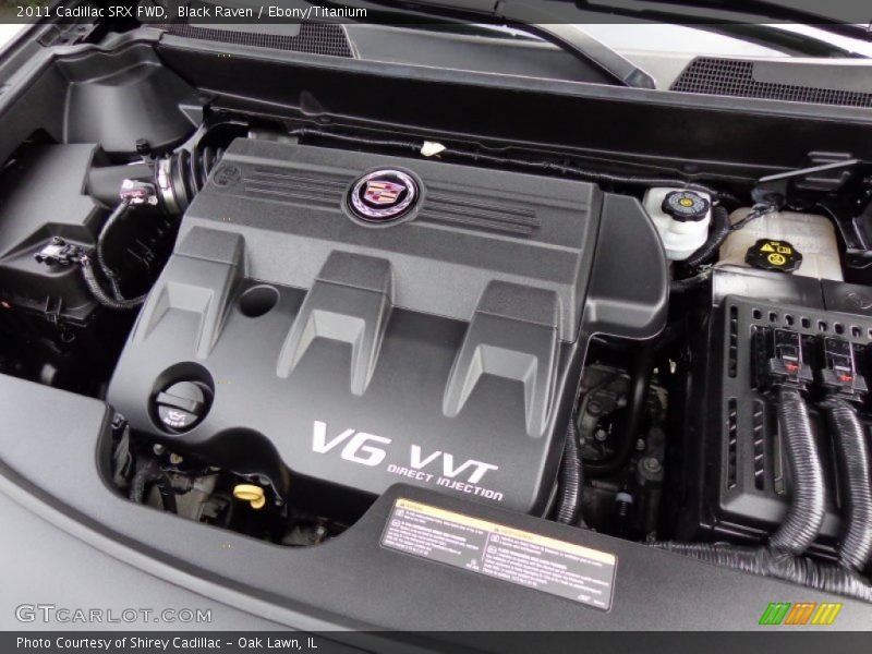 Black Raven / Ebony/Titanium 2011 Cadillac SRX FWD