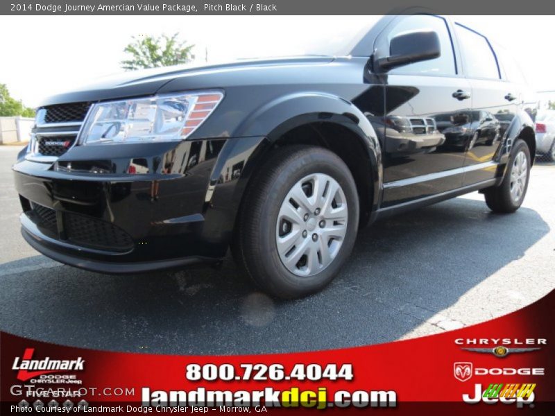 Pitch Black / Black 2014 Dodge Journey Amercian Value Package