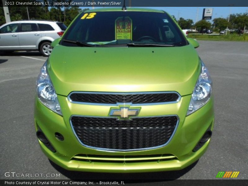 Jalapeno (Green) / Dark Pewter/Silver 2013 Chevrolet Spark LT