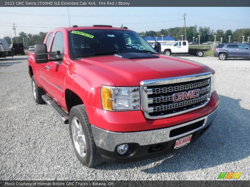 Fire Red / Ebony 2013 GMC Sierra 2500HD SLE Extended Cab 4x4