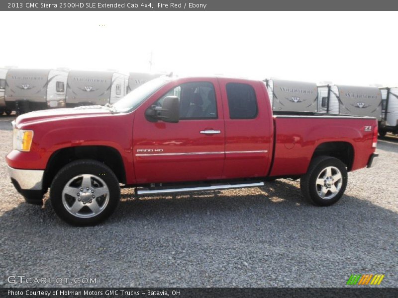 Fire Red / Ebony 2013 GMC Sierra 2500HD SLE Extended Cab 4x4