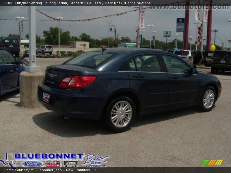 Modern Blue Pearl / Dark Khaki/Light Graystone 2008 Chrysler Sebring Touring Sedan