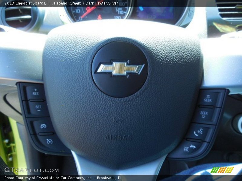 Jalapeno (Green) / Dark Pewter/Silver 2013 Chevrolet Spark LT