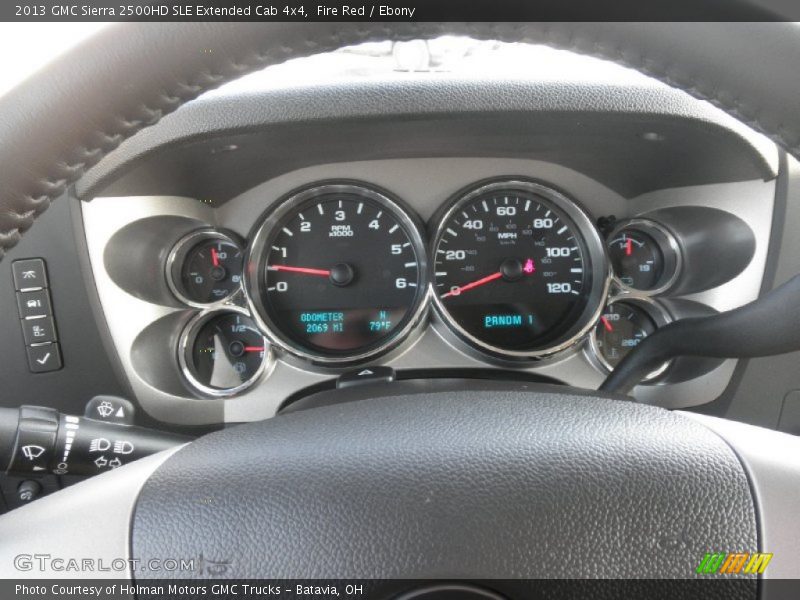 Fire Red / Ebony 2013 GMC Sierra 2500HD SLE Extended Cab 4x4