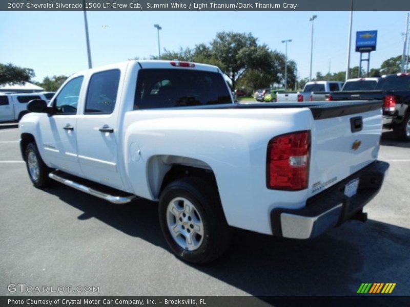 Summit White / Light Titanium/Dark Titanium Gray 2007 Chevrolet Silverado 1500 LT Crew Cab