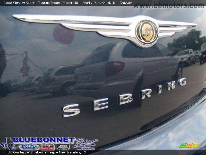 Modern Blue Pearl / Dark Khaki/Light Graystone 2008 Chrysler Sebring Touring Sedan