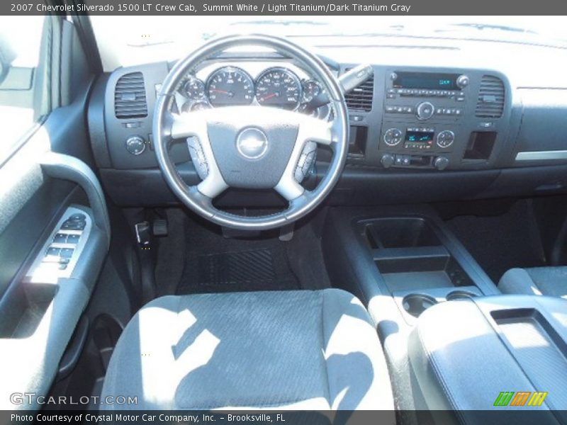 Summit White / Light Titanium/Dark Titanium Gray 2007 Chevrolet Silverado 1500 LT Crew Cab
