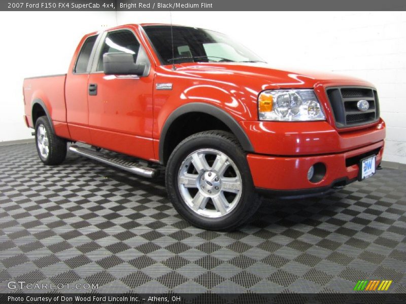 Bright Red / Black/Medium Flint 2007 Ford F150 FX4 SuperCab 4x4
