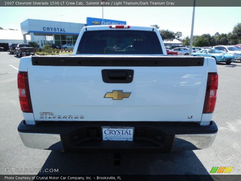Summit White / Light Titanium/Dark Titanium Gray 2007 Chevrolet Silverado 1500 LT Crew Cab