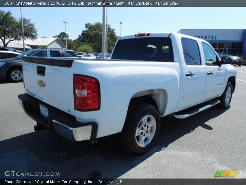 Summit White / Light Titanium/Dark Titanium Gray 2007 Chevrolet Silverado 1500 LT Crew Cab